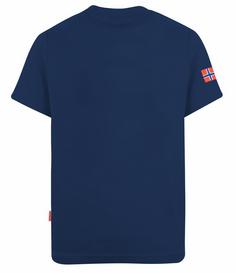 Rückansicht von Trollkids Troll T T-Shirt Kinder Marineblau / Grün
