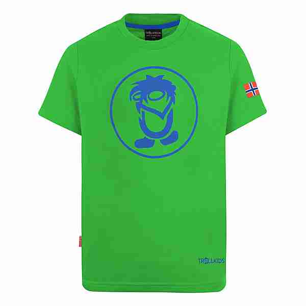 Trollkids Troll T T-Shirt Kinder Hellgrün / Blau