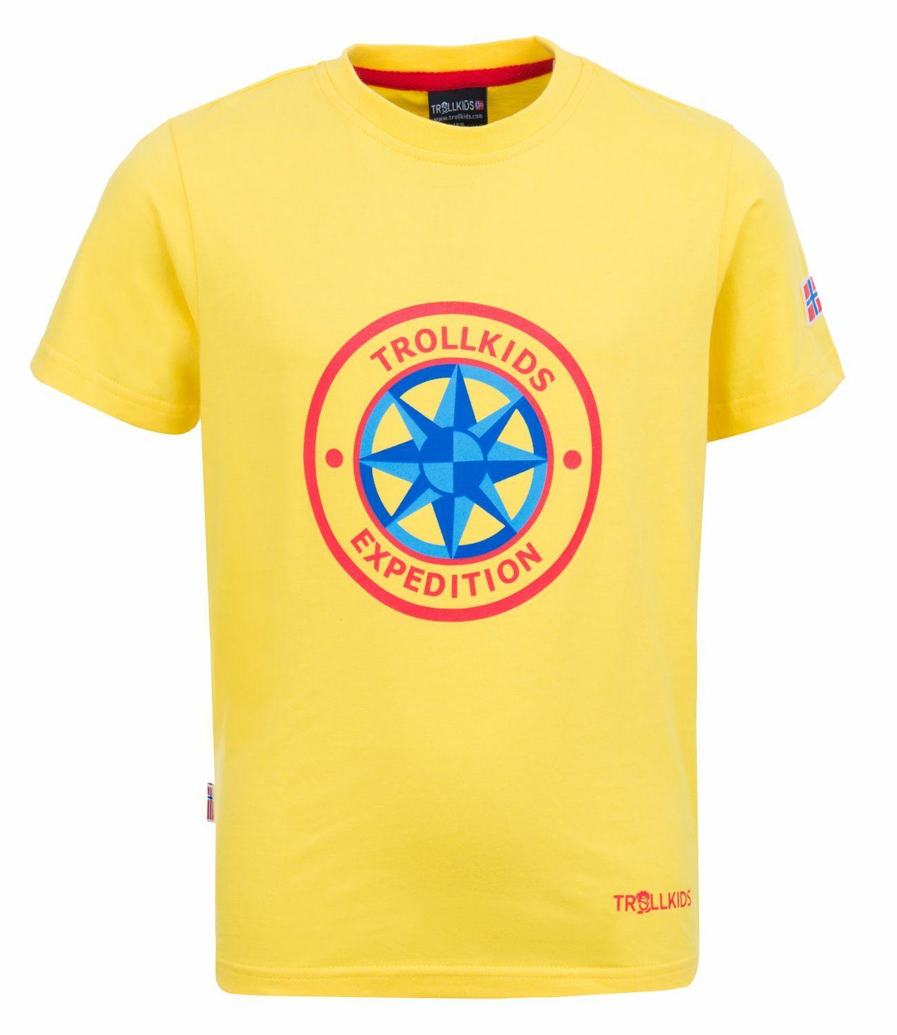 Trollkids Windrose T T-Shirt Kinder - Gelb