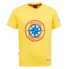 Trollkids Windrose T T-Shirt Kinder Gelb