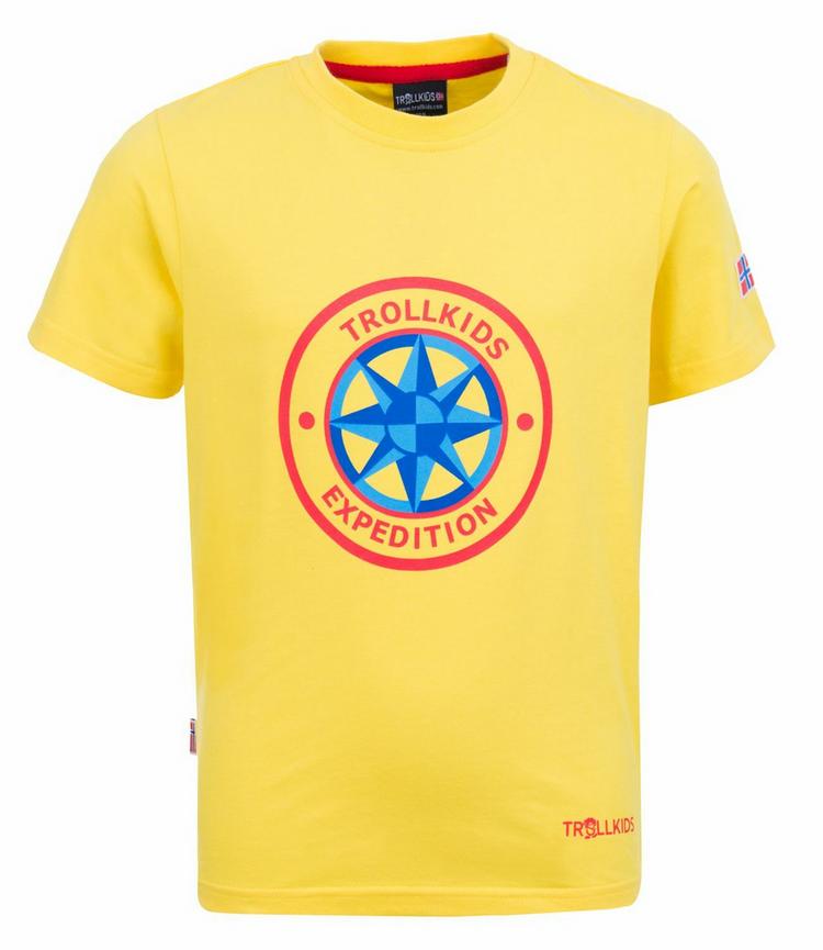 Trollkids Trollkids Windrose T T-Shirt Kinder - Gelb - 0 | SportScheck