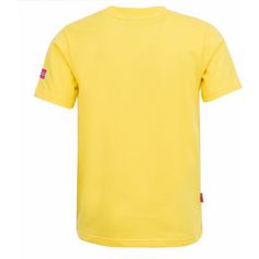 Rückansicht von Trollkids Windrose T T-Shirt Kinder Gelb