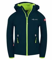 Trollkids Rondane Softshelljacke Kinder - Marineblau / Limette