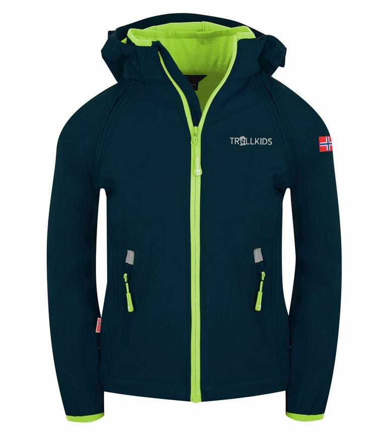 Trollkids Trollkids Rondane Softshelljacke Kinder - Marineblau / Limette - 0 | SportScheck