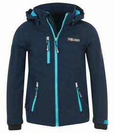 Trollkids Preikestolen Softshelljacke Kinder Marineblau / Türkis / Mint