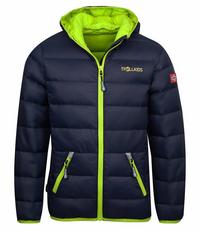 Trollkids Dovrefjell Daunenjacke Kinder - Marineblau / Zitrone