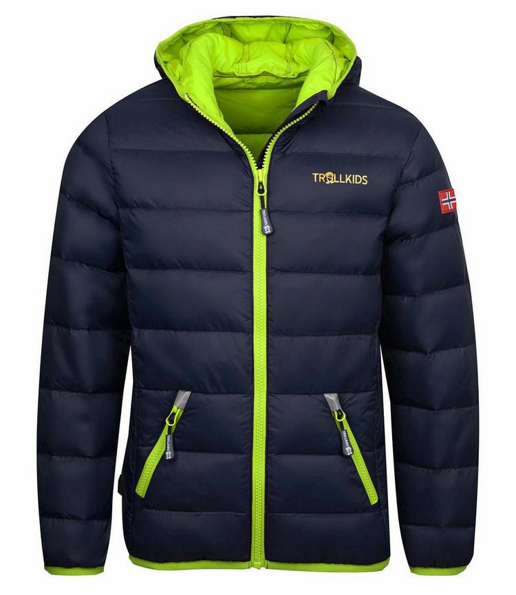 Trollkids Trollkids Dovrefjell Daunenjacke Kinder - Marineblau / Zitrone - 0 | SportScheck