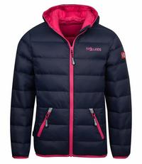 Trollkids Dovrefjell Daunenjacke Kinder - Marineblau / Magenta