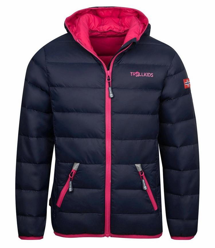 Trollkids Trollkids Dovrefjell Daunenjacke Kinder - Marineblau / Magenta - 0 | SportScheck