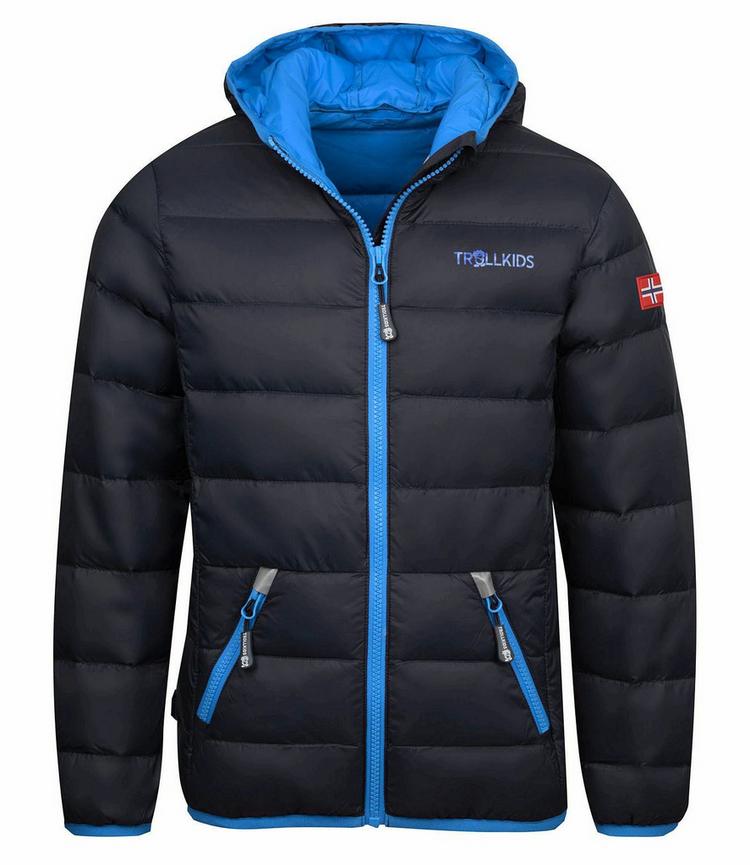 Trollkids Trollkids Dovrefjell Daunenjacke Kinder - Anthrazit / Mittelblau - 0 | SportScheck