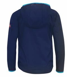 Rückansicht von Trollkids Fjell Funktionsjacke marine/hellblau