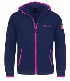 Trollkids Fjell Funktionsjacke Kinder Marineblau / Magenta