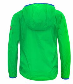 Rückansicht von Trollkids Fjell Funktionsjacke Hellgrün / Blau