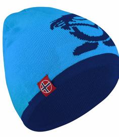 Trollkids Troll Bommelmütze Kinder Marineblau / Mittelblau