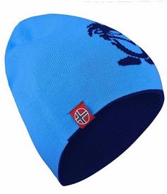 Trollkids Troll (lang) Bommelmütze Kinder Marineblau / Mittelblau