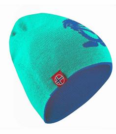 Trollkids Troll Bommelmütze Kinder Mitternachtsblau / Minze dunkel