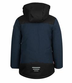 Rückansicht von Trollkids Norefjell Winterjacke Kinder Marineblau / Hellgrün