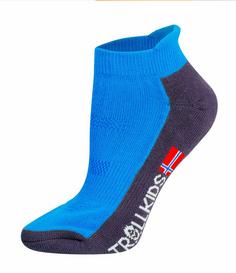 Trollkids Hiking Low Cut Wandersocken Kinder Mittelblau