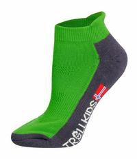 Trollkids Hiking Low Cut Socken Kinder - Vipergr&uuml;n