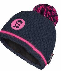 Trollkids Hemsedal Bommelm&uuml;tze Kinder - Marineblau / Magenta