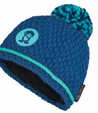 Trollkids Hemsedal Bommelm&uuml;tze Kinder - Dunkelblau / Dunkelmint