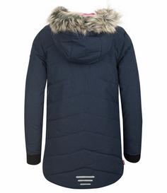 Rückansicht von Trollkids Lifjell Winterjacke Kinder Marineblau / Vipergrün