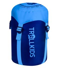 Rückansicht von Trollkids Fjell Dreamer Kunstfaserschlafsack Kinder Marineblau / Grün