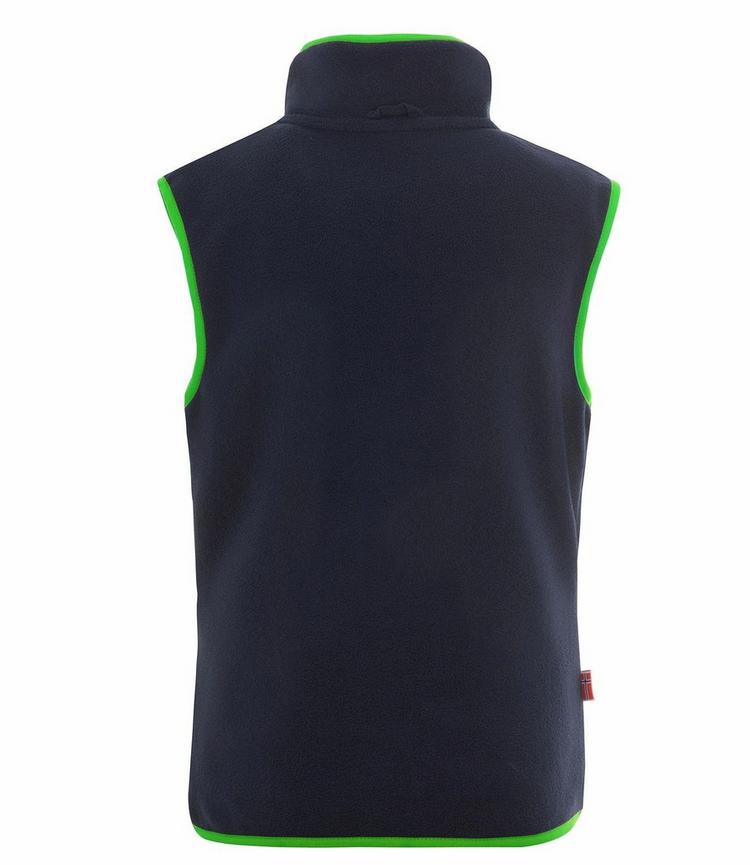 Trollkids Trollkids Arendal Outdoorweste Kinder - Marineblau / Vipergr&uuml;n - 0 | SportScheck