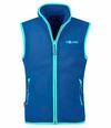 Trollkids Arendal Outdoorweste Kinder - Mitternachtsblau / Minze dunkel