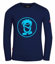 Trollkids Troll Longshirt Kinder Marineblau/Mittelblau