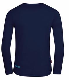 Rückansicht von Trollkids Troll Longshirt Kinder Marineblau/Mittelblau