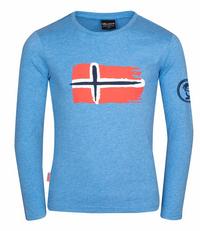 Trollkids Oslo Longshirt Kinder - Mittelblau