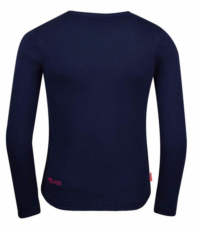 Trollkids Trollkids Pointillism Longshirt M&auml;dchen - Marineblau/Magenta - 0 | SportScheck