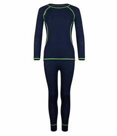 Trollkids Merino Wäscheset Kinder Marineblau / Vipergrün