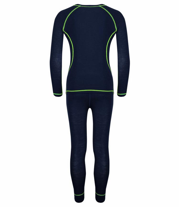 Trollkids Trollkids Merino W&auml;scheset Kinder - Marineblau / Vipergr&uuml;n - 0 | SportScheck