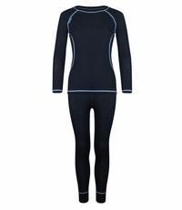 Trollkids Merino W&auml;scheset Kinder - Anthrazit / Mittelblau