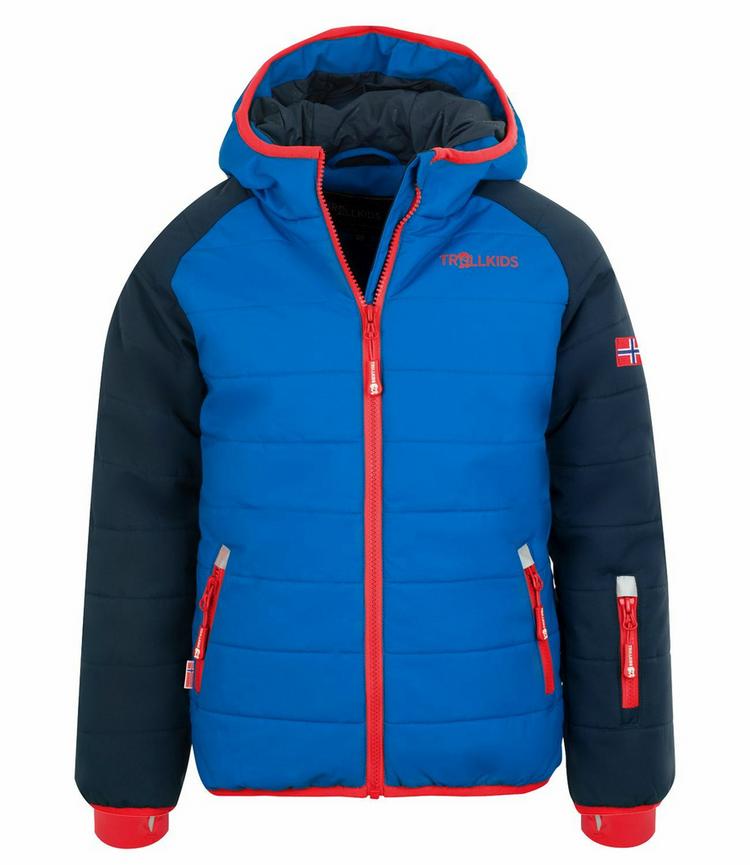 Trollkids Trollkids Hafjell PRO Winterjacke Kinder - Marineblau / Mittelblau / Rot - 0 | SportScheck