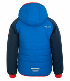 Rückansicht von Trollkids Hafjell PRO Winterjacke Kinder Marineblau / Mittelblau / Rot