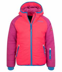 Trollkids Hafjell PRO Winterjacke Kinder Dunkelrosa / Hellrosa / Blau