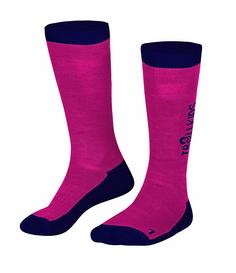 Trollkids SKI SOCKS Wandersocken Kinder Pink/Marineblau