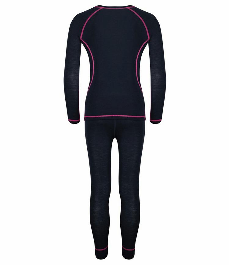 Trollkids Trollkids Merino W&auml;scheset Kinder - Anthrazit / Magenta - 0 | SportScheck