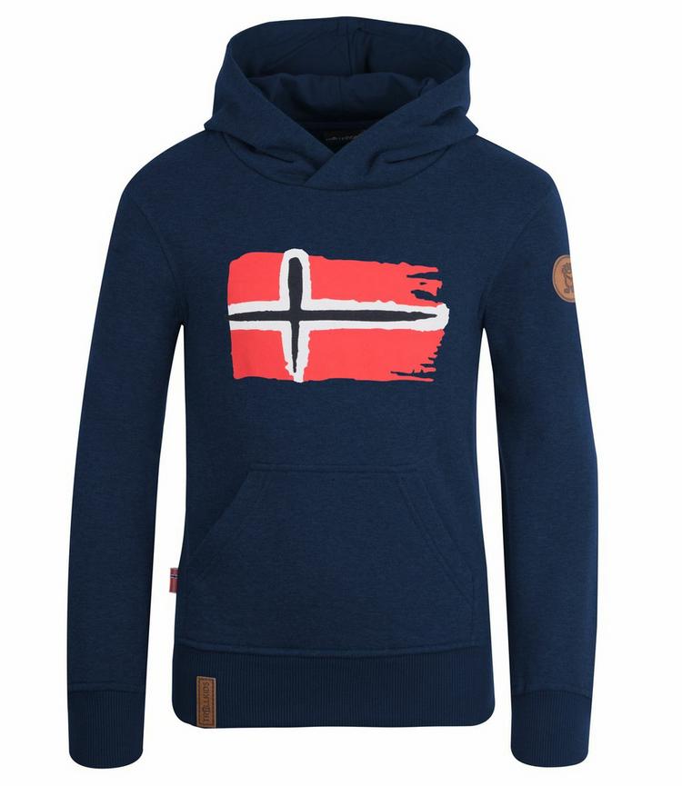Trollkids Trollkids Trondheim Hoodie Kinder - Marineblau / Orange - 0 | SportScheck
