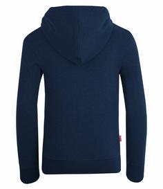 Rückansicht von Trollkids Trondheim Hoodie Kinder Marineblau / Orange