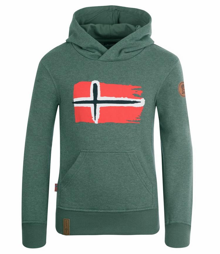 Trollkids Trollkids Trondheim Hoodie Kinder - Khakigr&uuml;n - 0 | SportScheck