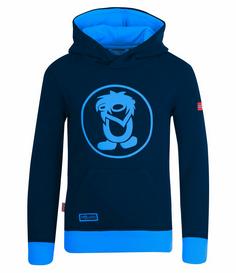 Trollkids Troll Hoodie Kinder Marineblau / Mittelblau