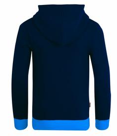 Rückansicht von Trollkids Troll Hoodie Kinder Marineblau / Mittelblau