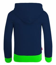 Rückansicht von Trollkids Sortland Hoodie Kinder Marineblau / Grün