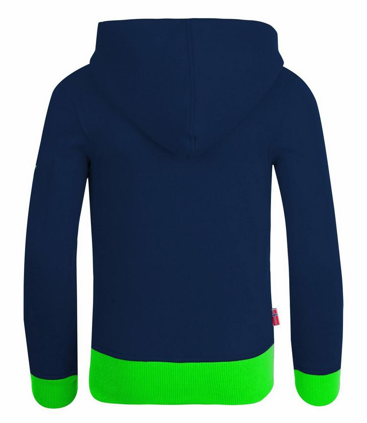 Trollkids Trollkids Sortland Hoodie Kinder - Marineblau / Gr&uuml;n - 0 | SportScheck