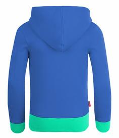 Rückansicht von Trollkids Sortland Hoodie Kinder Mitternachtsblau / Minze dunkel