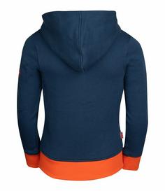 Rückansicht von Trollkids Sortland Hoodie Kinder Mystik Blau / Orange